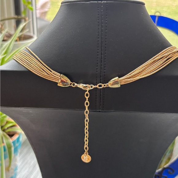 Vintage Elegant Gold Multi-Strand Necklace, Dana Buchman - Picture 6 of 8